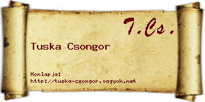 Tuska Csongor névjegykártya