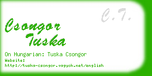 csongor tuska business card